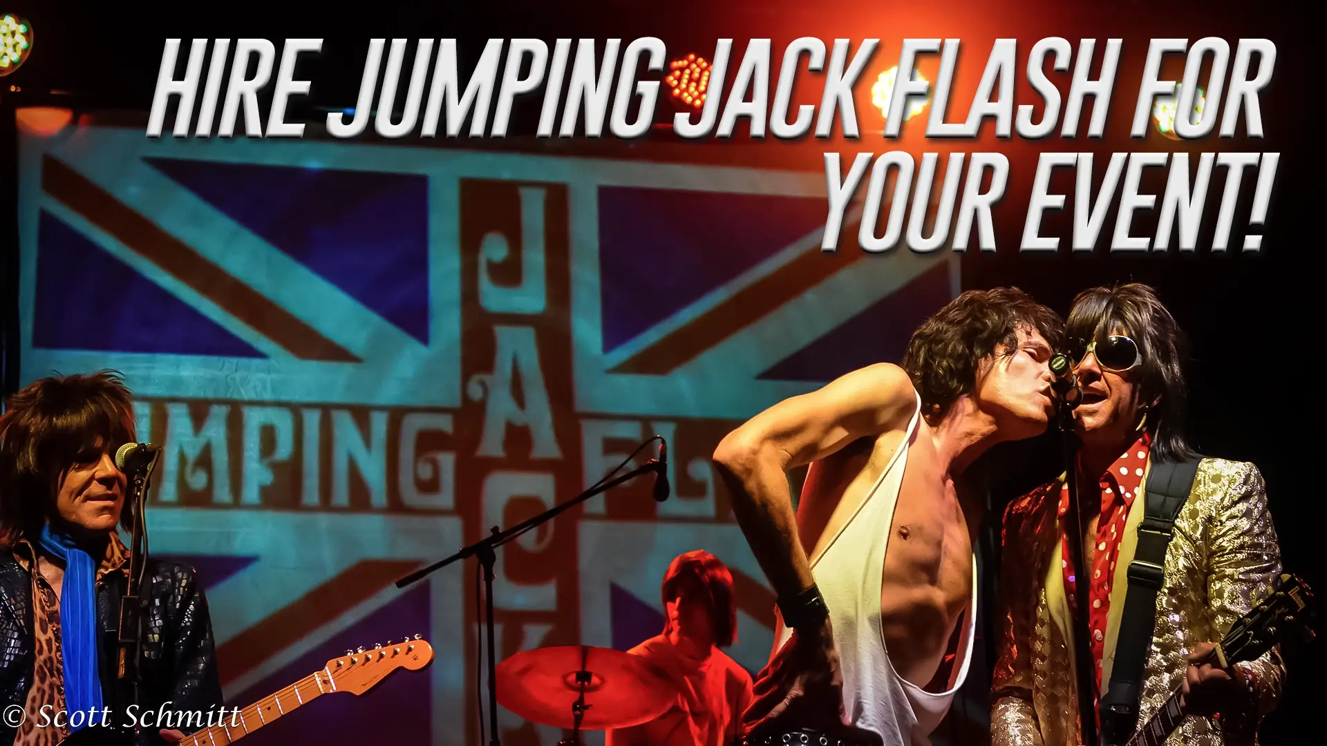 Hire Jumping Jack Flash for your venue or event.