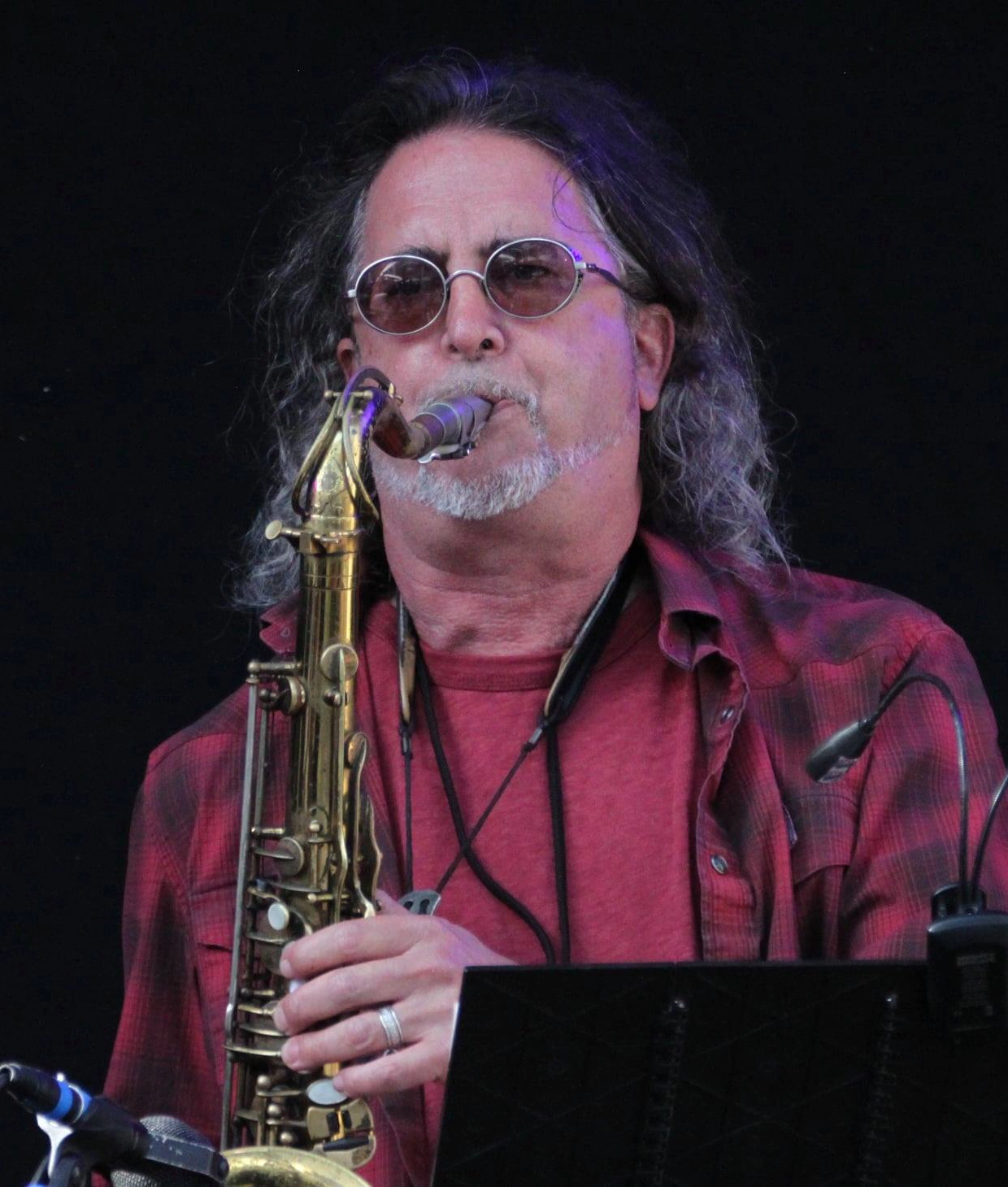 Jeff Dellisanti on Saxophone and Flute - Jumping Jack Flash Auxiliary Band Members